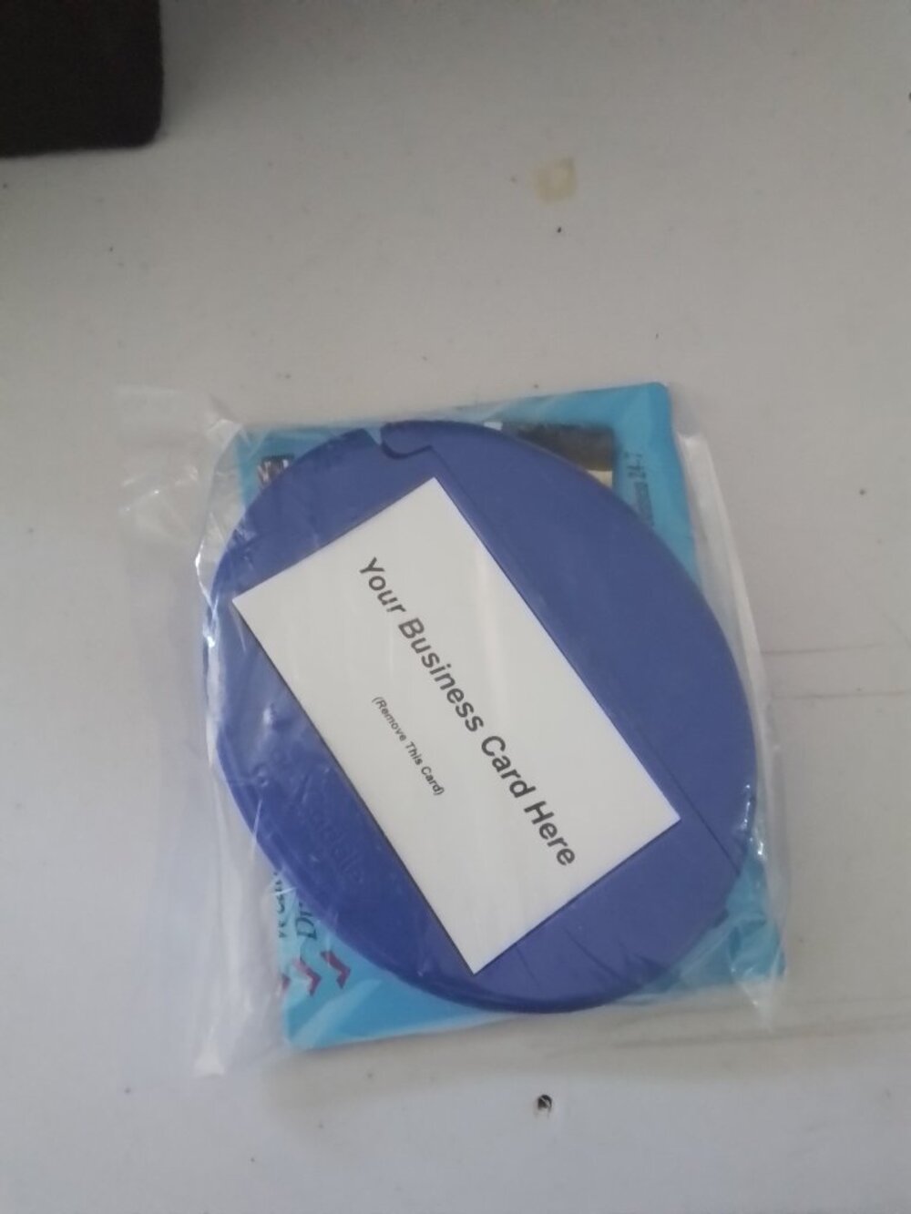 Business Card Holder For Car NWT  Blue